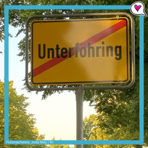 Ortsschild Unterföhring