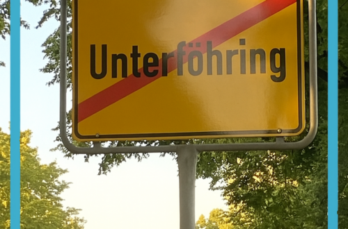 Ortsschild Unterföhring